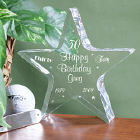 Personalized 30th Birthday Star Keepsake